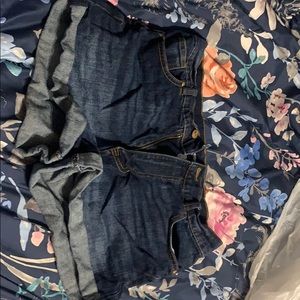 High rise jean shorts